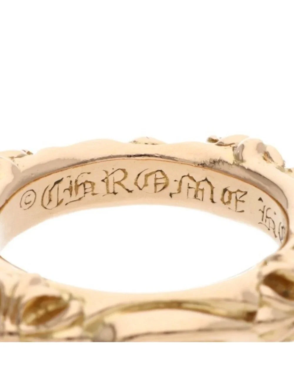 Chrome Hearts 22k Sbt Band Gold Ring